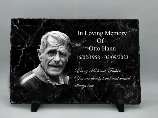 Grave Marker Photo Slate